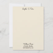 Planten rustieke tuin groen zonnebloem bruiloft kaart (Achterkant)