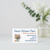 Planten snijbloemen te koop Visitekaartjes (Staand voorkant)