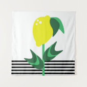 Planten stripes voor fruittuinbouw wandkleed (Voorkant)