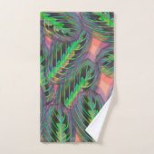Planten Tropisch Calathea Maranta Leaf Pattern Bad Handdoek (Handdoek)