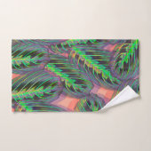 Planten Tropisch Calathea Maranta Leaf Pattern Bad Handdoek (Handdoek)