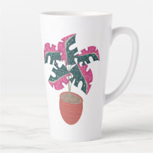 Planten Tropisch Roze Monstera Variegated Art
