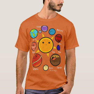 Planten Universe Astronomie Science Education T-shirt