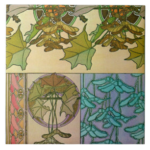 Planten van Art Nouveau Style, Mucha Tegeltje