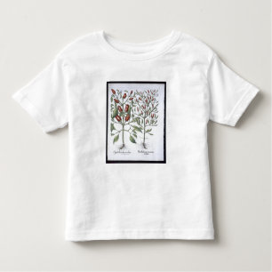 Planten van Chili Pepper uit de "Hortus Eystettens Kinder Shirts