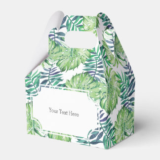 Planten van de tropische eilanden Monstera Delicio Bedankdoosjes