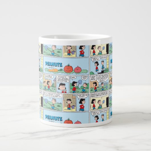 Planten van een moestuin extra grote beker (Voorkant)