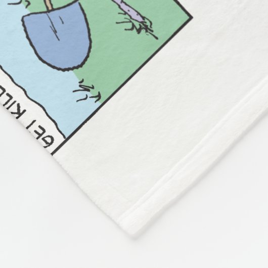 Planten van een moestuin fleece deken (Hoek)