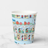 Planten van een moestuin papieren bekers (Rechts)