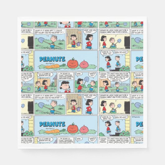 Planten van een moestuin servet (Voorkant)