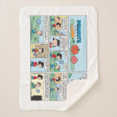 Planten van een moestuin sherpa deken (Voorkant)