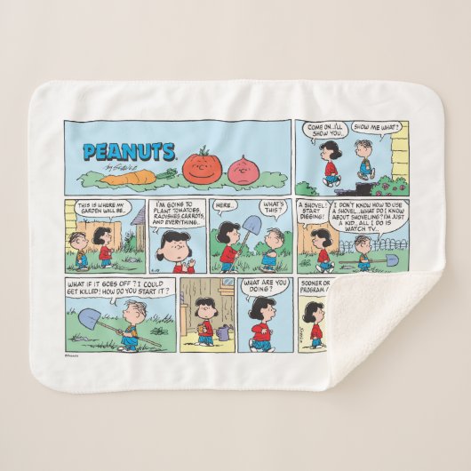 Planten van een moestuin sherpa deken (Voorkant (horizontaal))