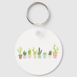 Planten van Floral Cactus Sleutelhanger