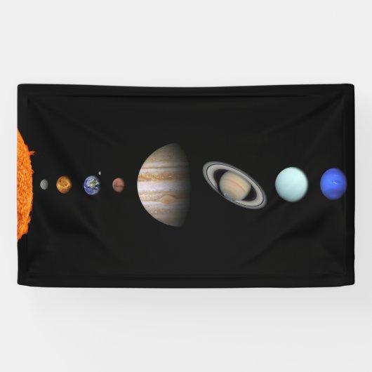 PLANTEN VAN HET SOLAR-SYSTEEM 5' x 3' Banner (Horizontaal)