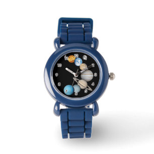 Planten van het zonnestelsel (Kleur veranderbaar) Horloge