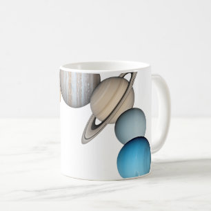 Planten van het zonnestelsel (Kleur veranderbaar) Koffiemok