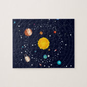 Planten van het zonnestelsel legpuzzel (Horizontaal)
