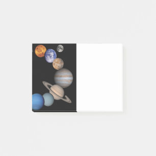Planten van het zonnestelsel post-it® notes