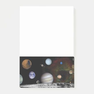 Planten van het zonnestelsel post-it® notes