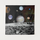 Planten van het zonnestelsel wandkleed (Voorkant)