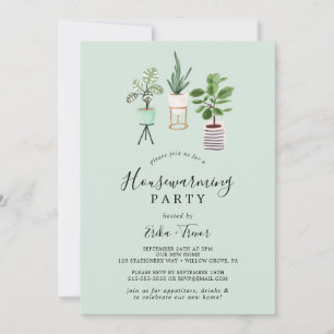 Planten van Potlood House Munt Housewarming Part Kaart