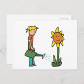 Planten van waterkuiven briefkaart (Voorkant / Achterkant)