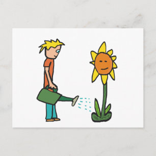 Planten van waterkuiven briefkaart