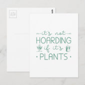 Planten voor instapkaarten briefkaart (Voorkant / Achterkant)