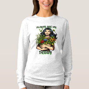 Planten zijn mijn Therapie   Grappig Plant verslaa T-shirt