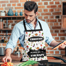 Planten zijn mijn therapie Schort