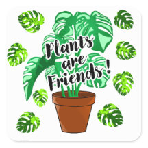 Planten zijn Vrienden Potted Monstera sticker