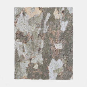 Plantenboomcamouflage ziet er uit op een schuurpat fleece deken
