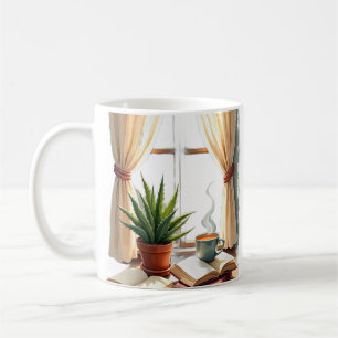 PlantenOuder Leeshoek Succulent en Boek Cozy Koffiemok
