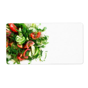 Plantensalade Etiket