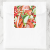 Plantensalade Vierkante Sticker (Tas)