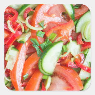 Plantensalade Vierkante Sticker