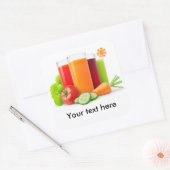 Plantensappen Vierkante Sticker (Envelop)