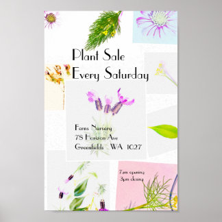 Plantenverkoop Nursery Poster