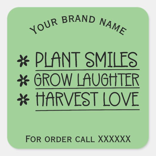 Planter autocollant de marque commerciale (Devant)