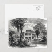Planterhuis op de Mississippi Briefkaart (Voorkant / Achterkant)