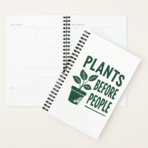 Plantes amusantes avant les gens Art de tampon à e