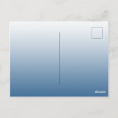 Plantes bleu classique invitation à la douche nupt (Dos)