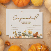 Plantes bouchées RSVP Thanksgiving Card Classic