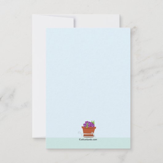 Plantes d'arrosage Faire-part mobile (Dos)