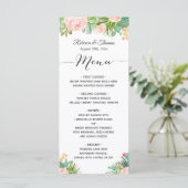 Plantes de cactus succulentes Menu de mariage flor (Debout devant)