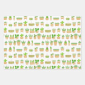 Plantes de la Maison Cactus sur les feuilles de pa (Devant 2)