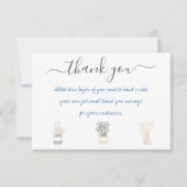 Plantes de maison écrit à la main merci insérer la (Devant)