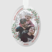 Plantes de Noël classique Argent Frame Photo de fa (devant)