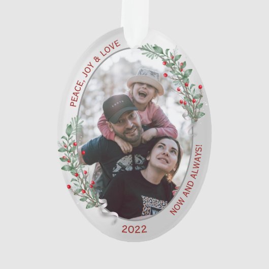 Plantes de Noël classique Argent Frame Photo de fa (dos)