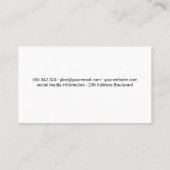 Plantes de thé et Carte de visite de thé séché (Dos)